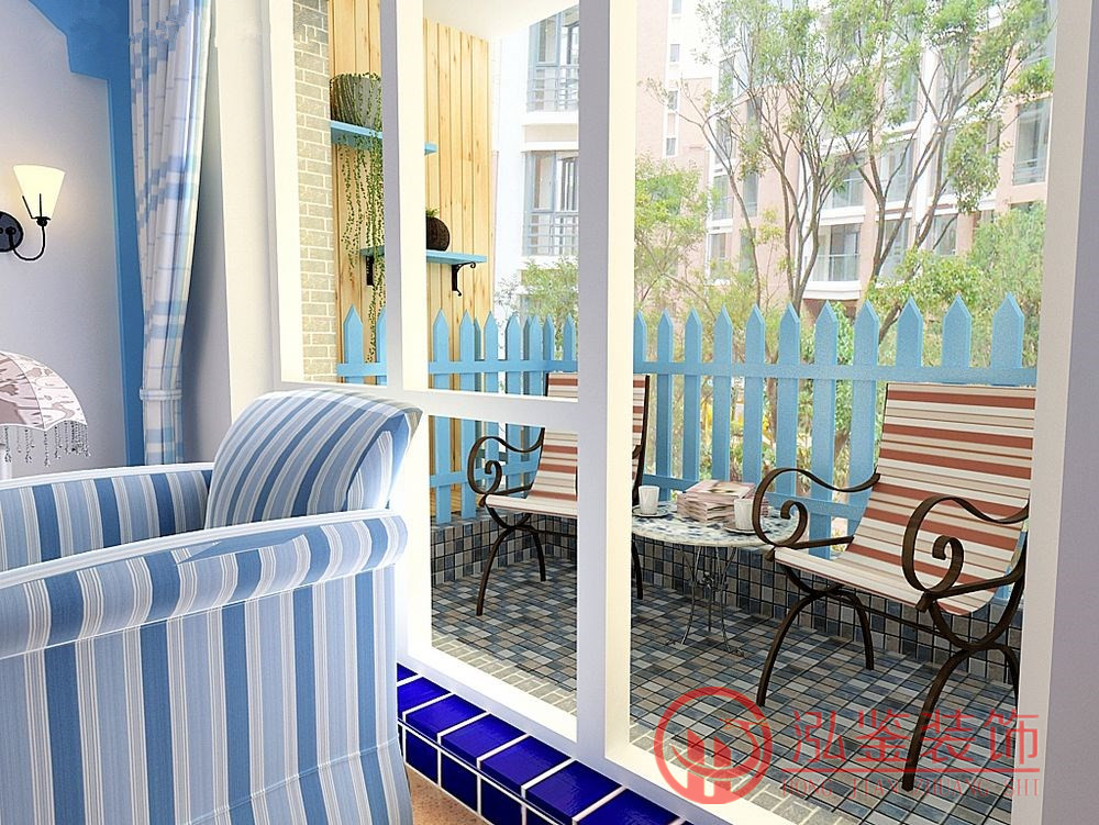 地中海風格陽臺設計