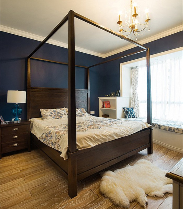 美式家具裝修搭配技巧-美式鄉村風格三居裝修效果圖