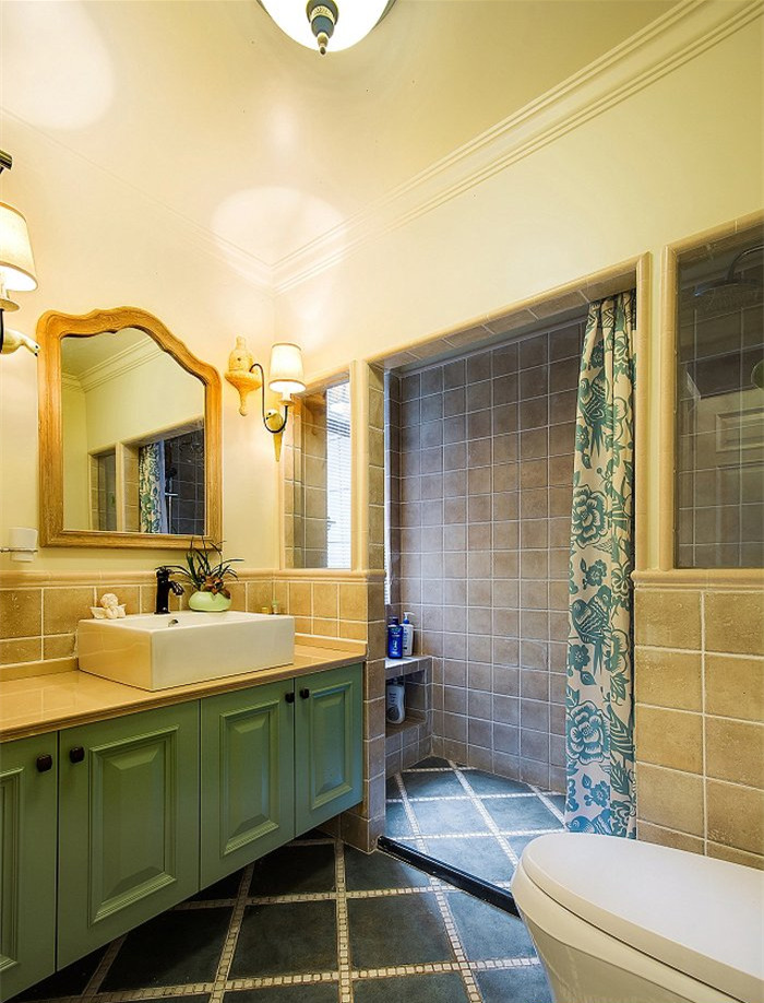 美式家具裝修搭配技巧-美式鄉村風格三居裝修效果圖