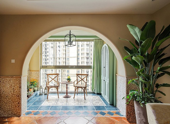 美式家具裝修搭配技巧-美式鄉村風格三居裝修效果圖