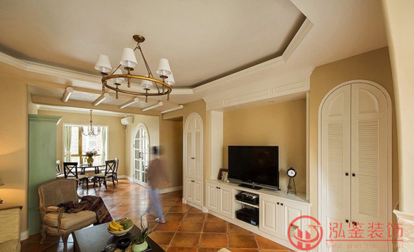 美式家具裝修搭配技巧-美式鄉村風格三居裝修效果圖