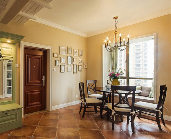 美式家具裝修搭配技巧-美式鄉村風格三居裝修效果圖