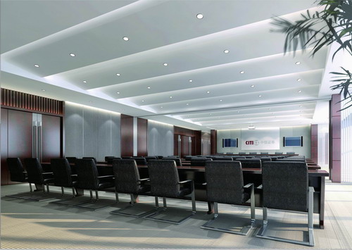 合肥證券公司辦公室裝修設計-中信證券辦公室裝修