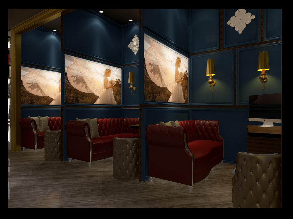 影樓裝修設計-黑 白 灰 婚紗影樓設計