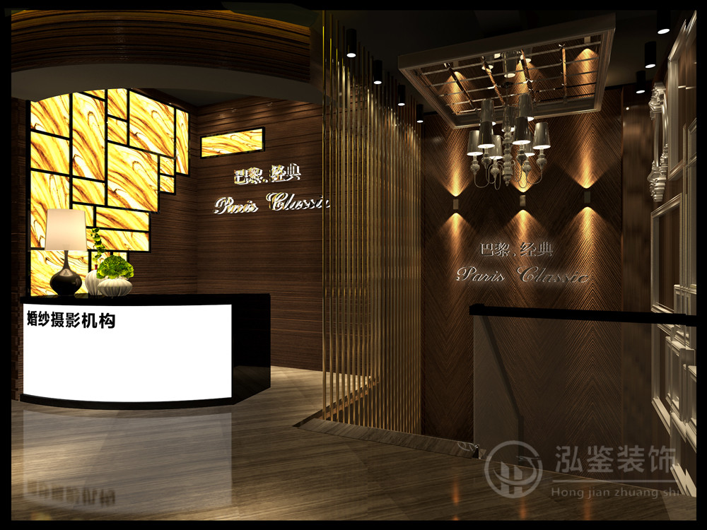 影樓裝修設計-黑 白 灰 婚紗影樓設計