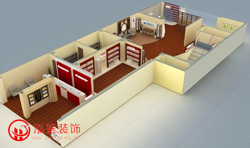 格力空調展廳裝修效果圖-電器賣場裝修效果圖