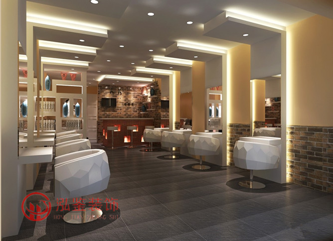 美容美發連鎖店裝修設計效果圖