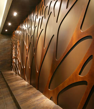 現代中式辦公室過道裝修設計