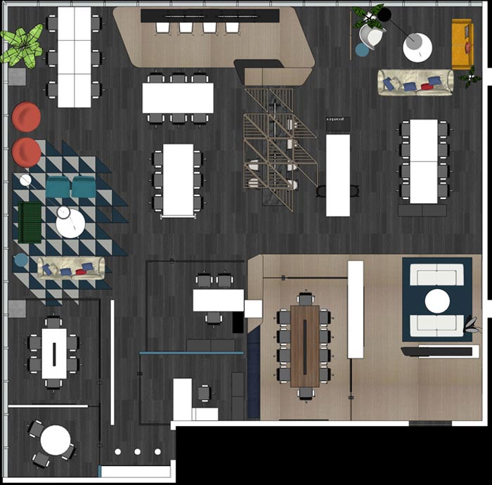 辦公室裝修平面設計方案